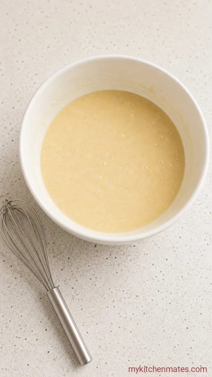 Soft Strawberry Smash Cake (No Refined Sugar) Step 1: Whisk the Wet Ingredients