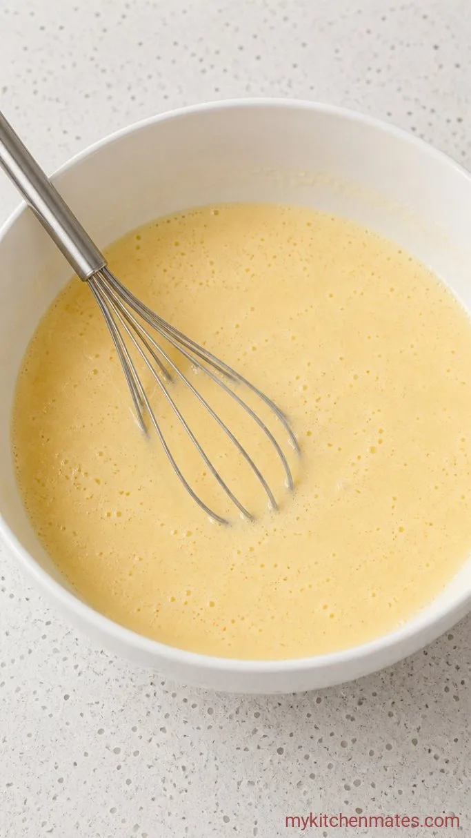 Apple Pie Baked Oatmeal with Cinnamon Streusel Step 1: Whisk the Wet Ingredients