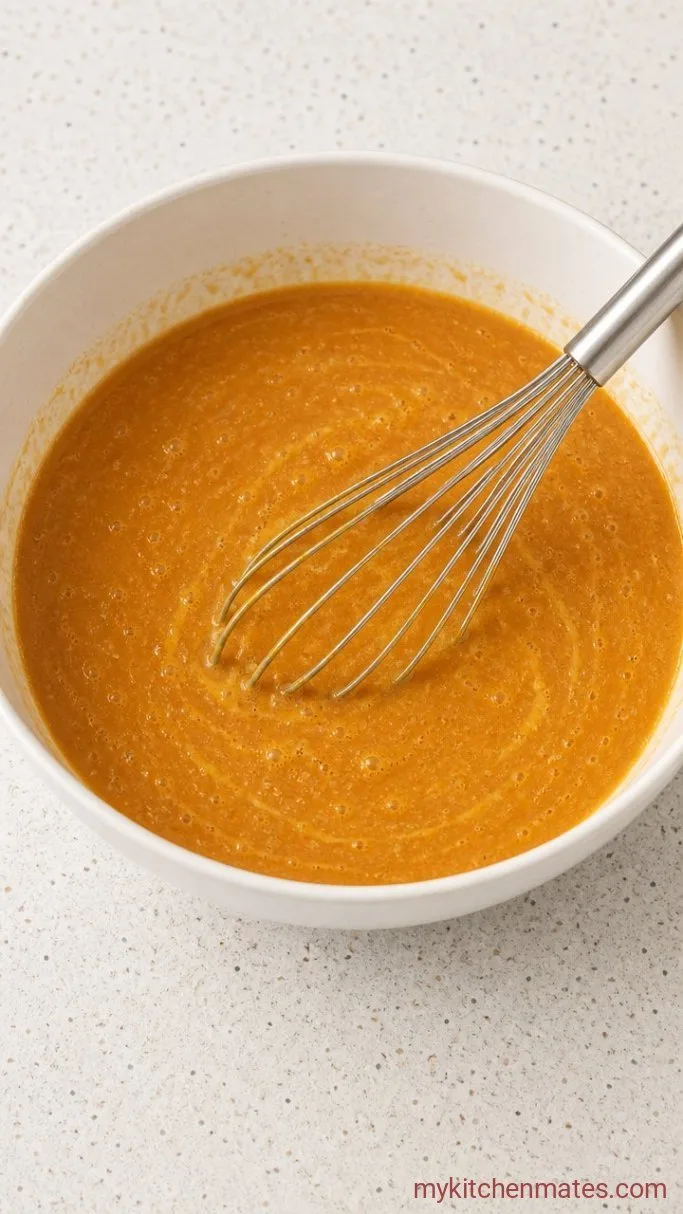 Hearty Pumpkin Baked Oatmeal Step 1: Whisk the Wet Ingredients