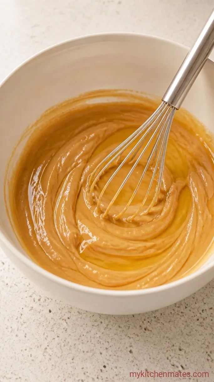 5-Ingredient Gluten Free Protein Balls Step 1: Whisk the Wet Ingredients