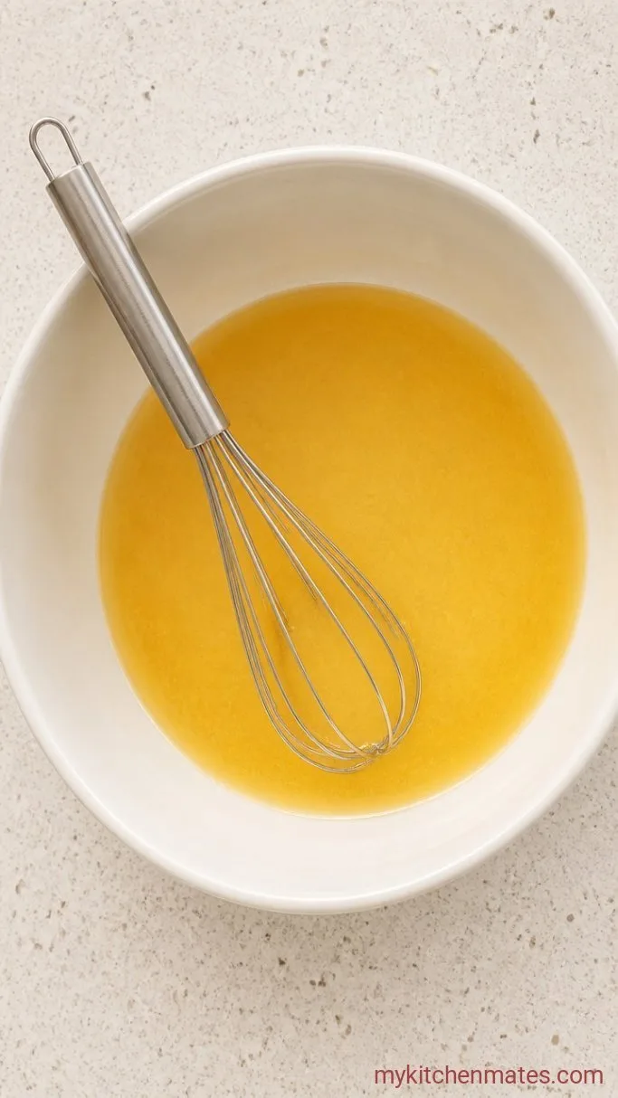 One-Bowl Coconut Flour Blueberry Muffins Step 1: Whisk the Wet Ingredients