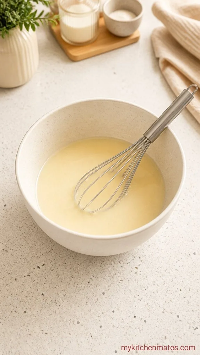 Fudgy Eggless Brownies (Ready in 40 Minutes) Step 1: Whisk the Wet Ingredients