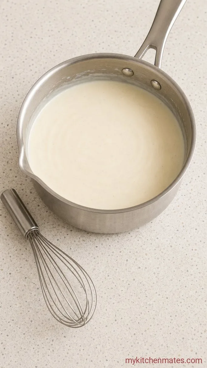 Step 1: Whisk the White Sauce