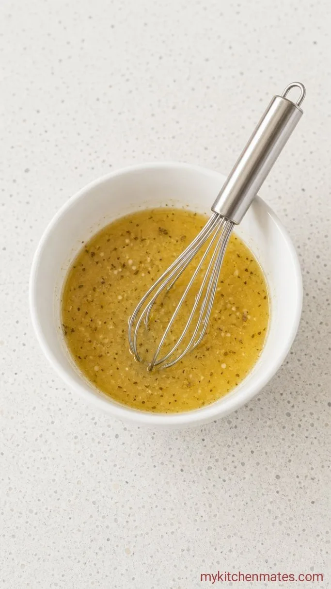 15-Minute Italian Chopped Salad (No Cook, So Satisfying) Step 1: Whisk Together the Dressing