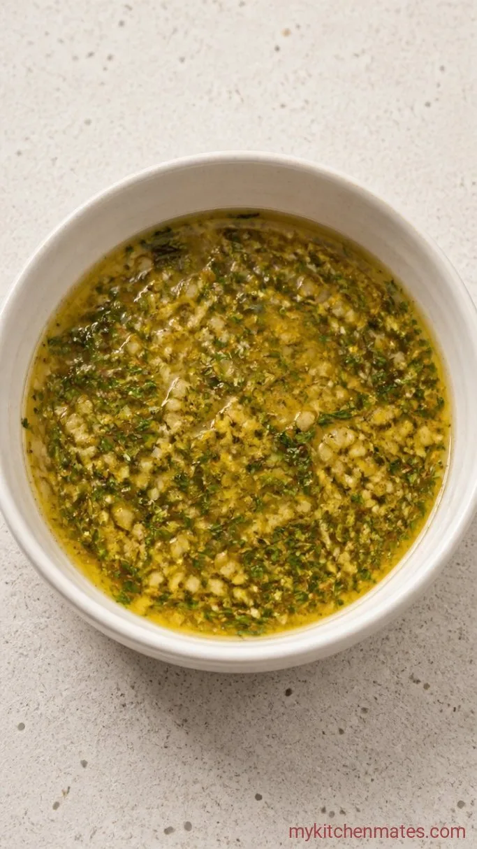 Garlic-Herb Grilled Lamb Chops Step 1: Whisk Together the Marinade