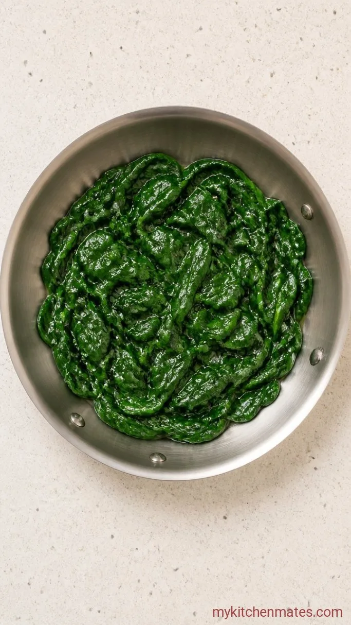 Step 1: Wilt the Spinach