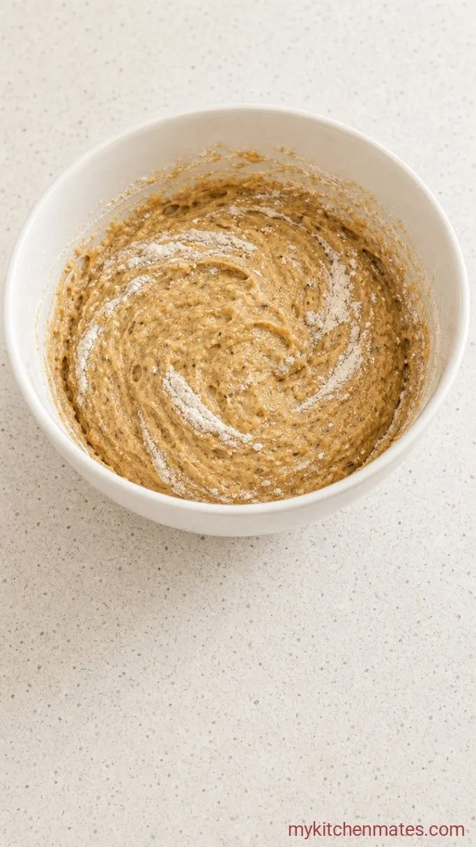 One-Bowl Whole Wheat Banana Bread Step 2: Add Dry Ingredients and Fold