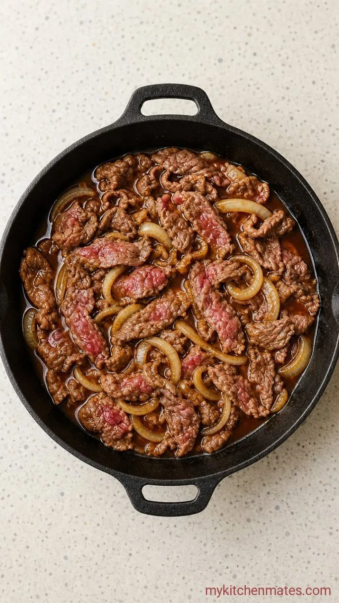 Step 2: Add the Beef and Cook Briefly