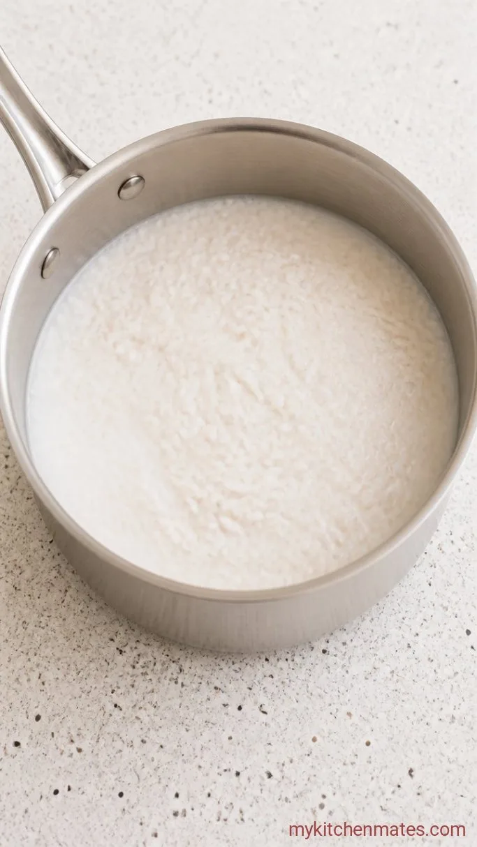 Creamy Dairy-Free Coconut Rice Pudding Step 2: Add the Coconut Milk