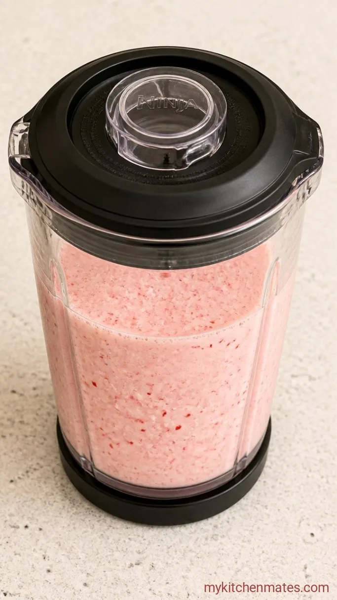 5-Minute Peppermint Candy Milkshake Step 2: Add the Crushed Candy