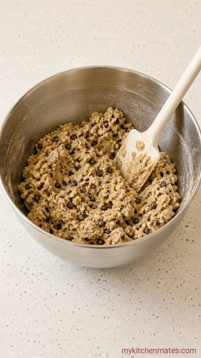 Step 2: Add the Dry Ingredients and Chocolate