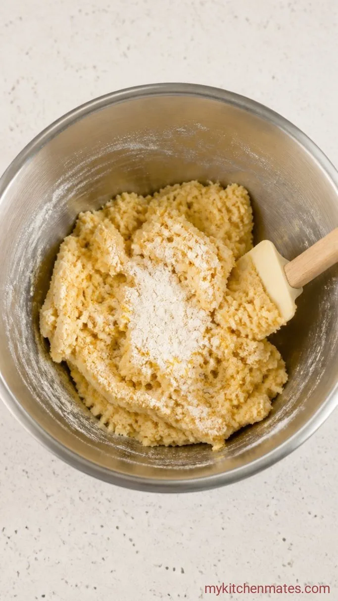 Soft and Chewy Vegan Lemon Cookies Step 2: Add the Dry Ingredients