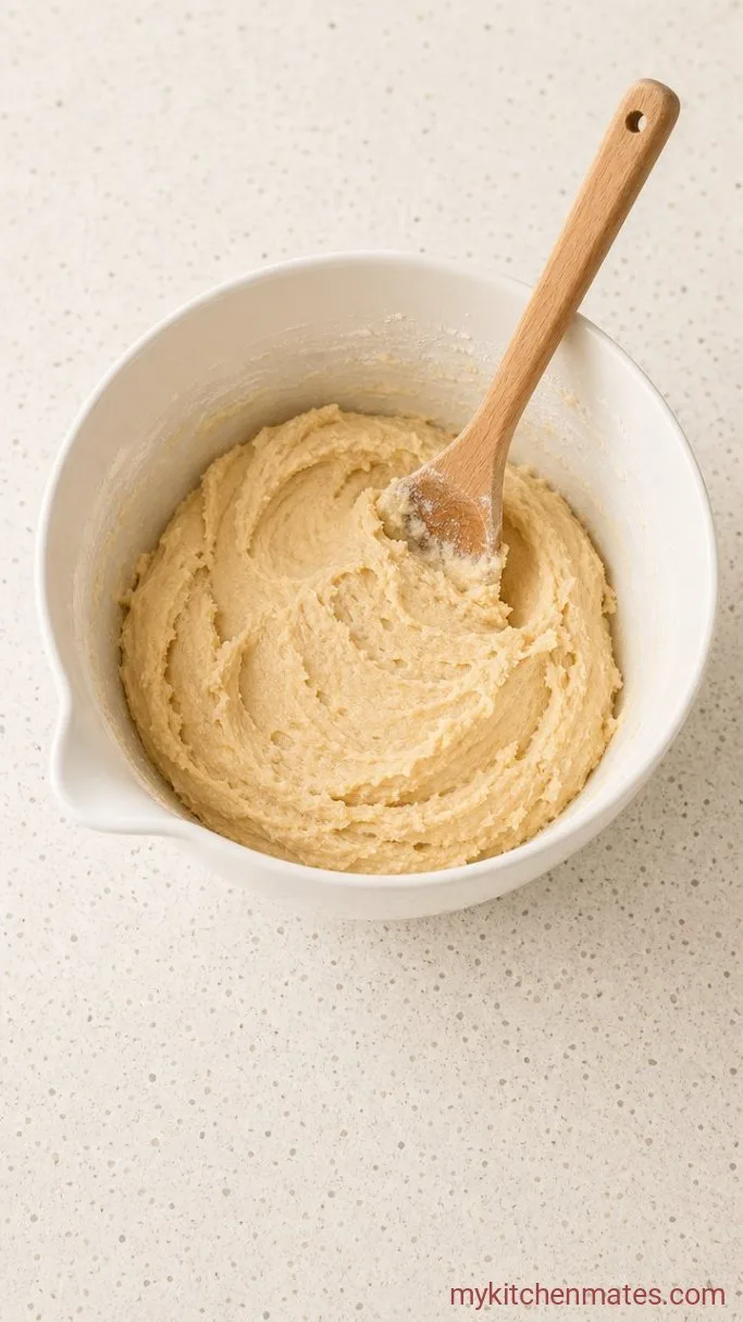 Step 2: Add the Egg and Dry Ingredients