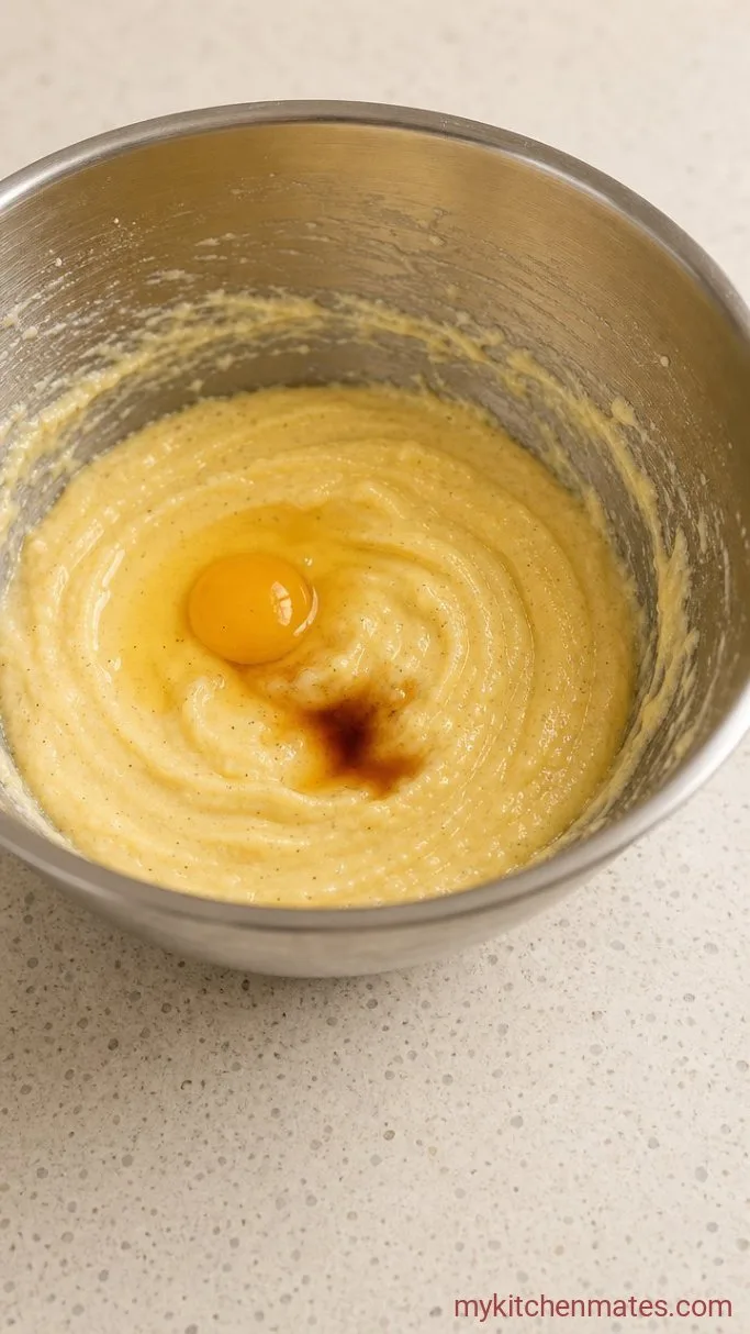 Step 2: Add the Egg and Vanilla