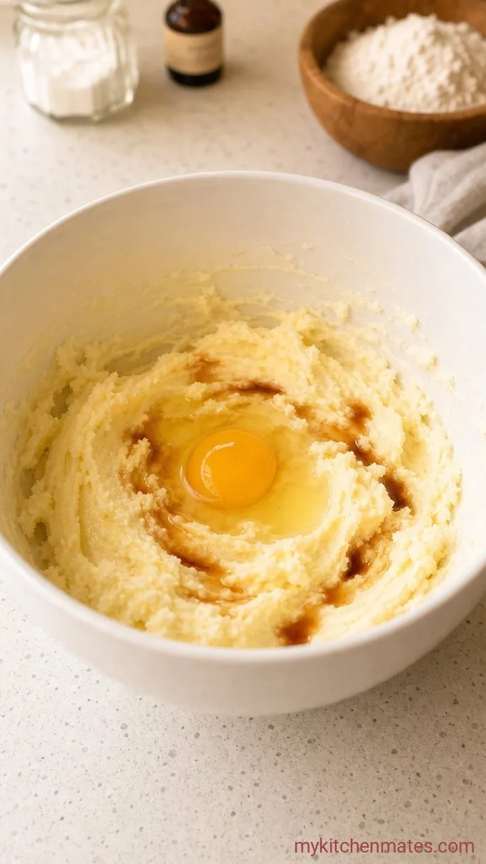 Step 2: Add the Egg and Vanilla