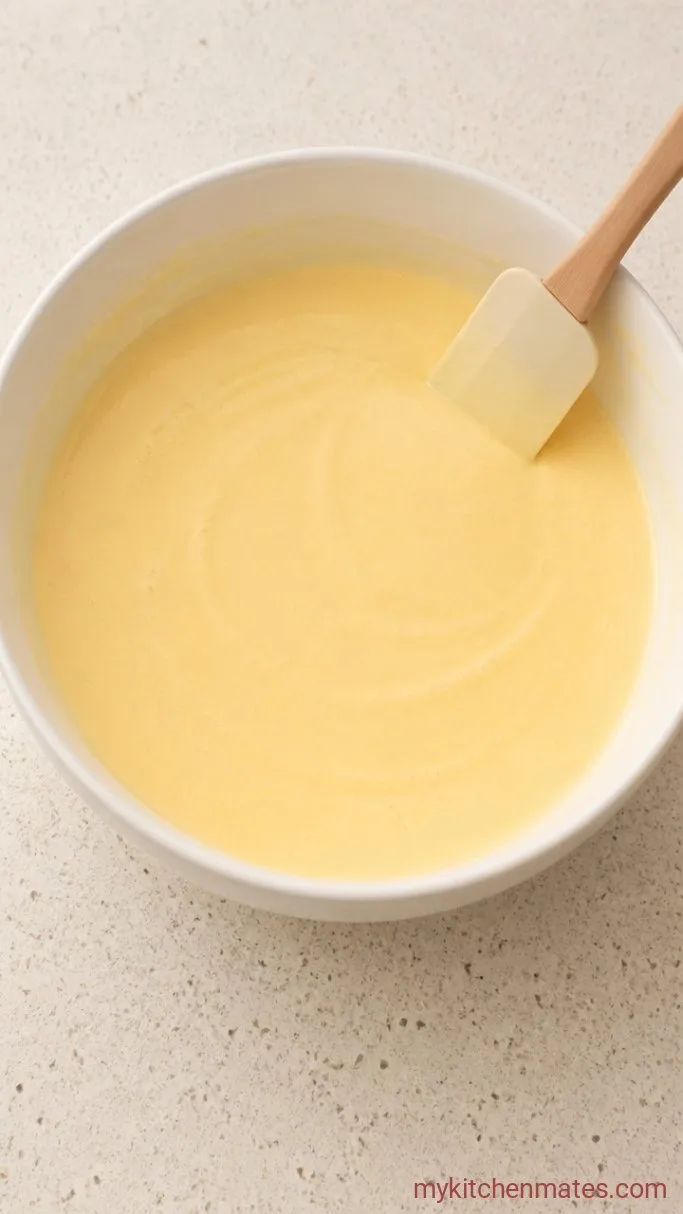 Step 2: Add the Eggs and Vanilla