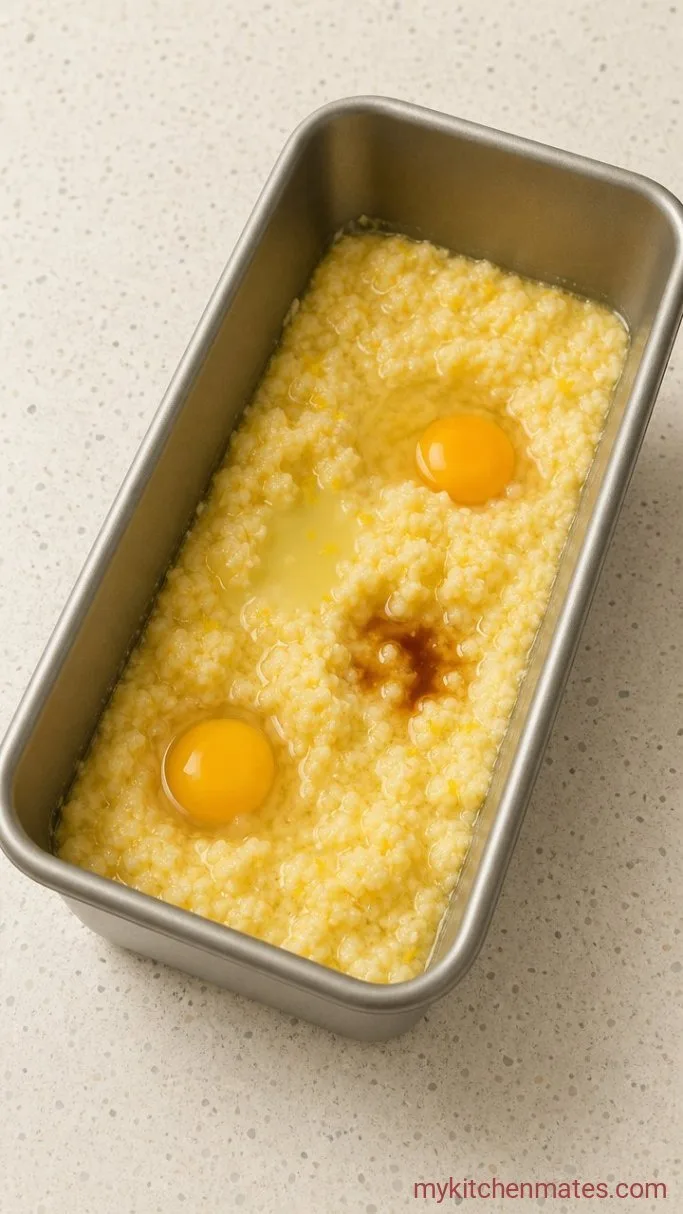 Bright and Tender Lemon Loaf Cake Step 2: Add the Eggs, Zest, and Juice