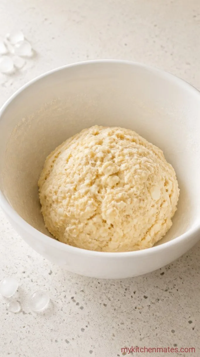 Step 2: Add the Ice Water and Form the Dough