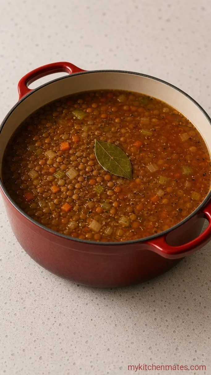 Step 2: Add the Lentils and Liquid