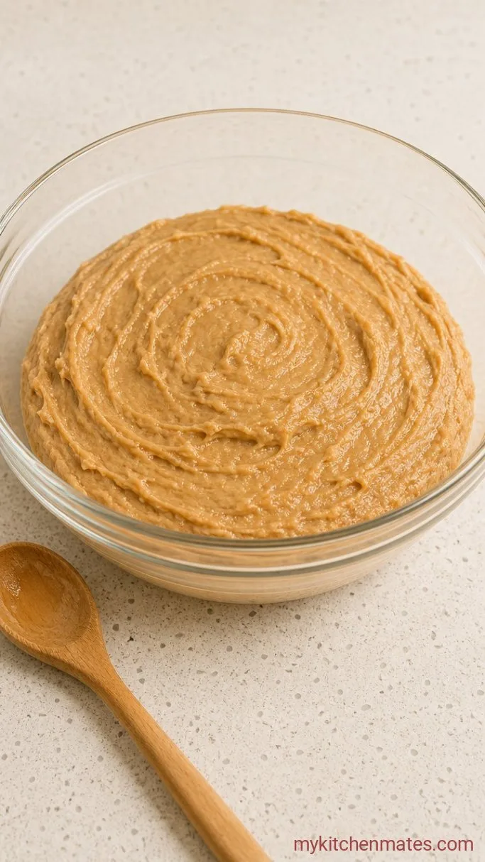Soft Peanut Butter Thumbprint Cookies Step 2: Add the Peanut Butter and Egg
