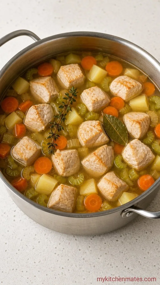 Step 2: Add the Potatoes and Simmer