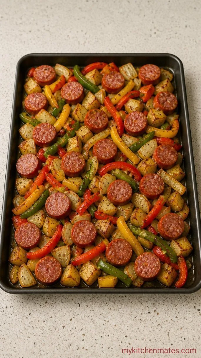Step 2: Add the Sausage and Peppers