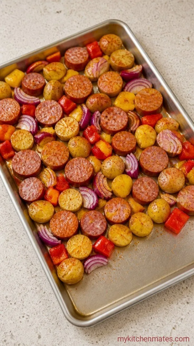 Step 2: Add the Sausage and Peppers
