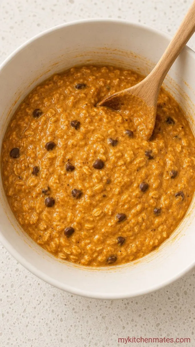 Blender Pumpkin Oatmeal Muffins Step 2: Add the Wet Ingredients and Spices