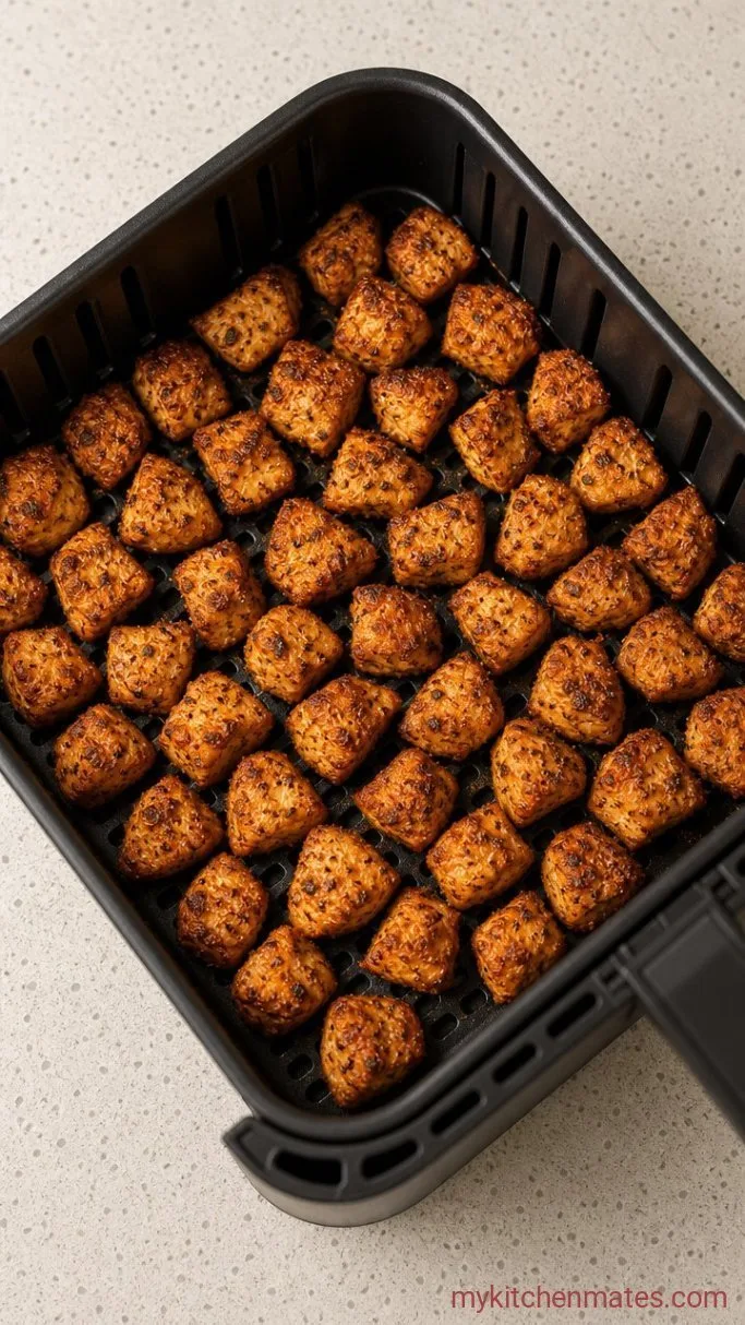 15-Minute Air Fryer Chicken Breast Bites Step 2: Air Fry the Bites