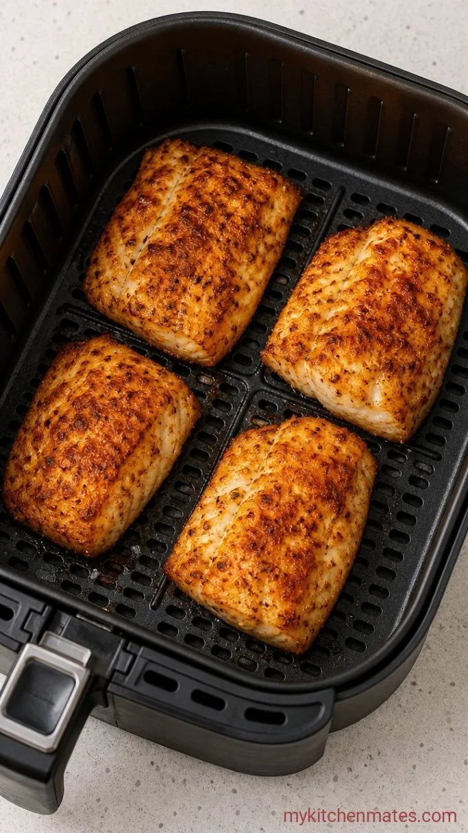 15-Minute Air Fryer Cod Step 2: Air Fry the Cod