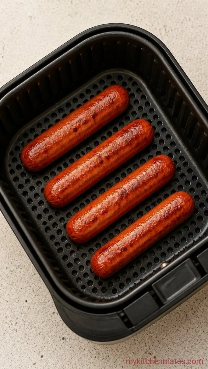 Step 2: Air Fry the Hot Dogs
