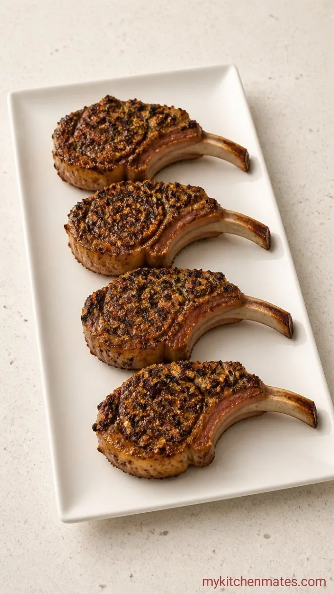 Quick Air Fryer Lamb Chops with Rosemary and Garlic Step 2: Air Fry the Lamb Chops