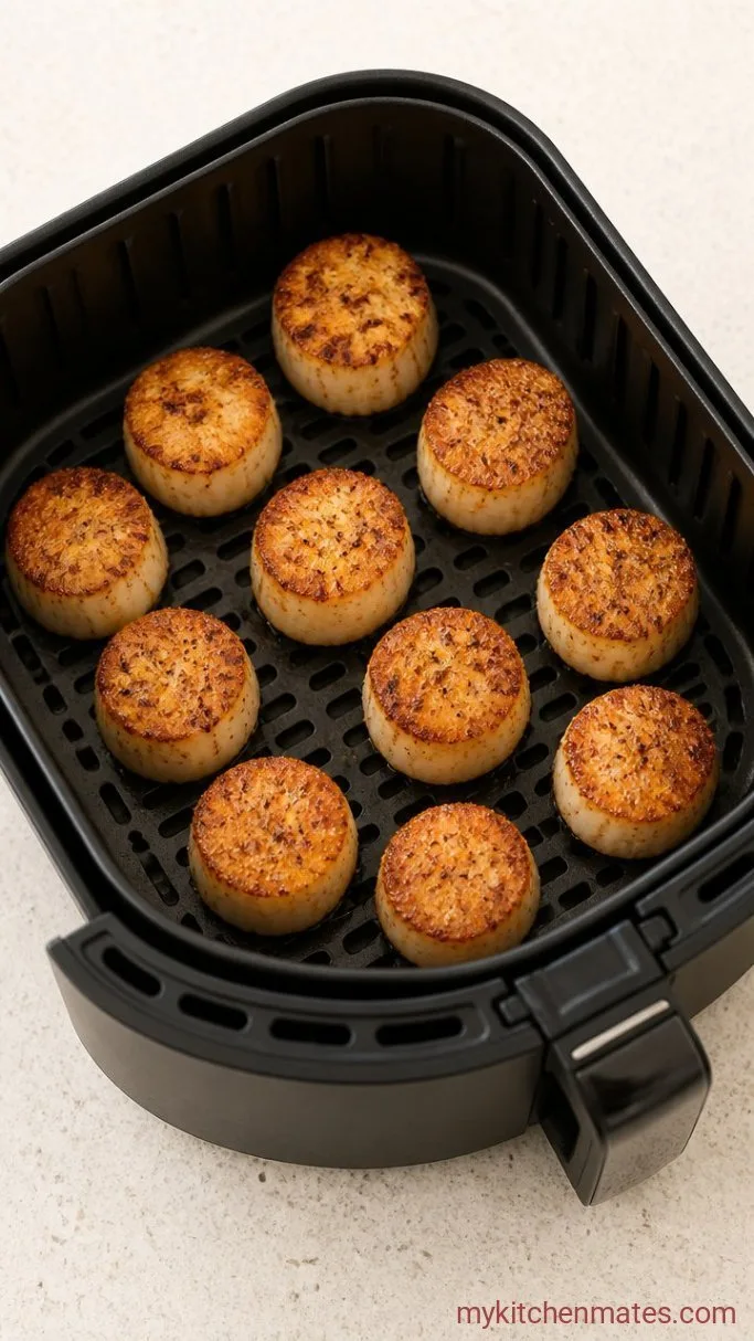 Step 2: Air Fry the Scallops