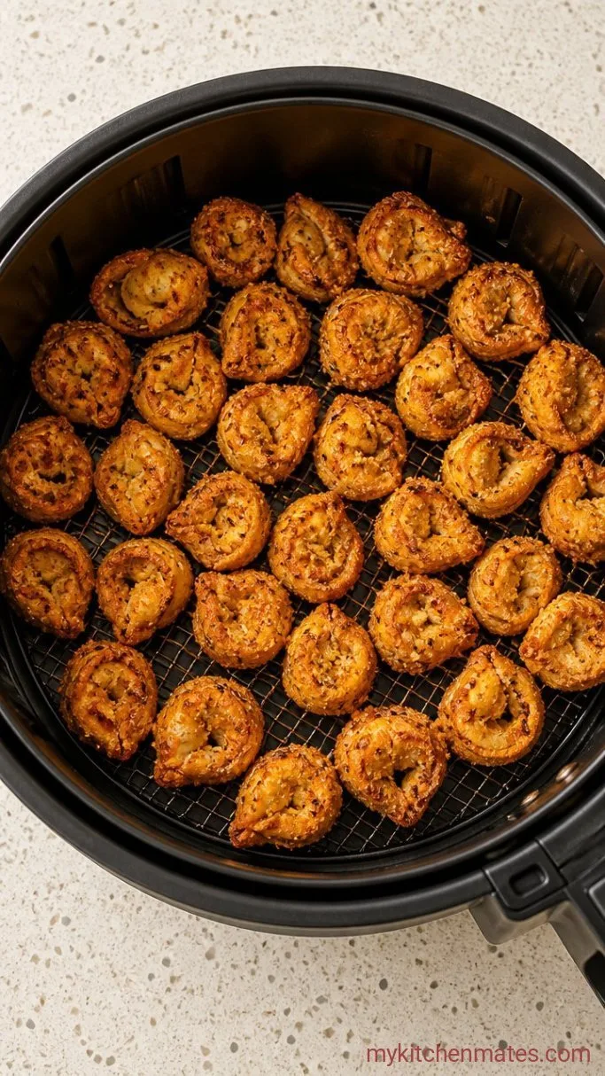 15-Minute Crispy Air Fryer Tortellini Step 2: Air Fry the Tortellini