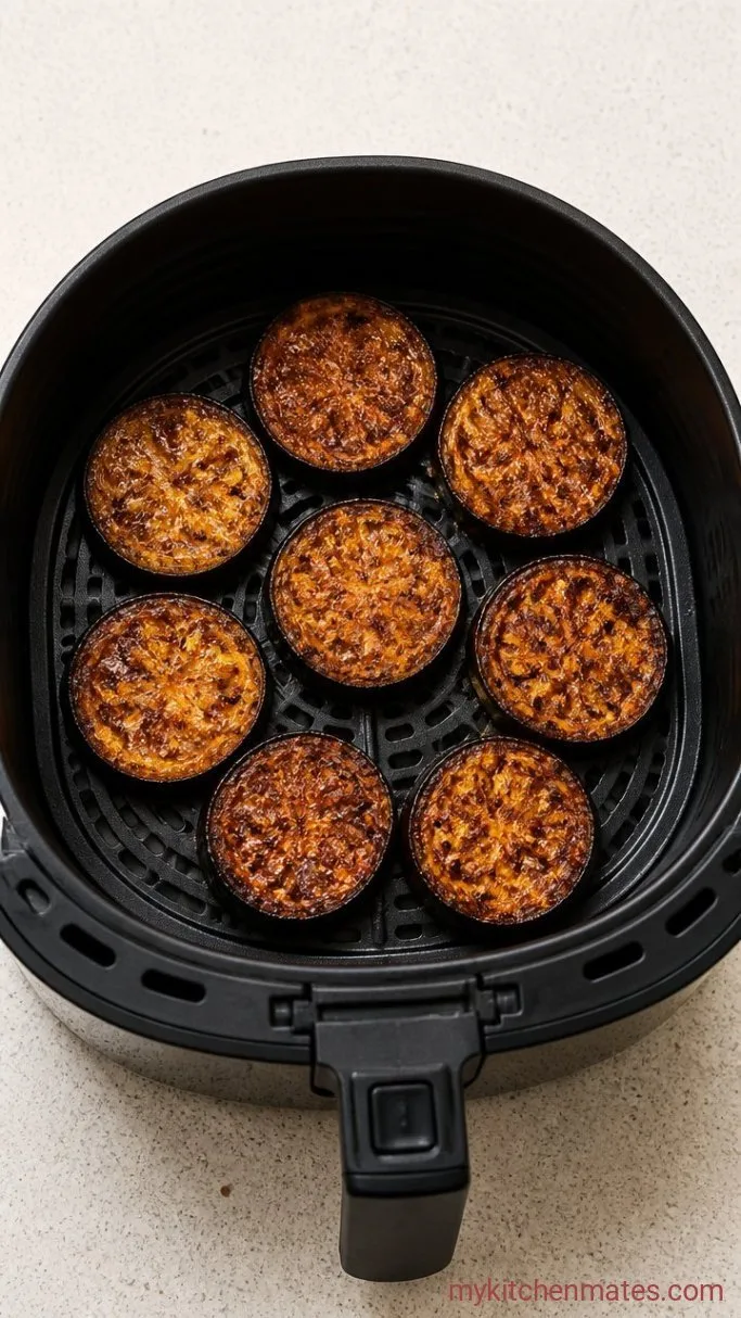 Crispy Air Fryer Eggplant in 15 Minutes Step 2: Air Fry Until Golden