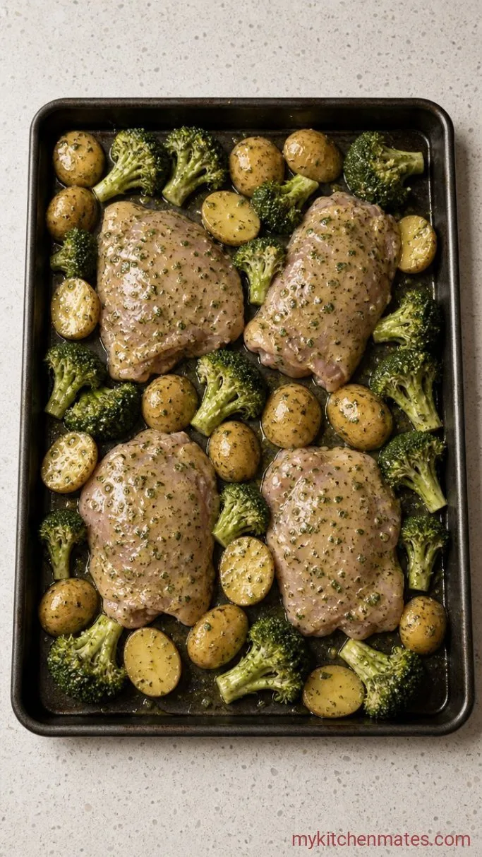 Step 2: Arrange Everything on the Pan