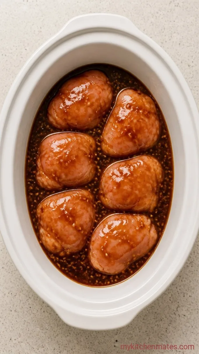 Step 2: Arrange the Chicken in the Slow Cooker