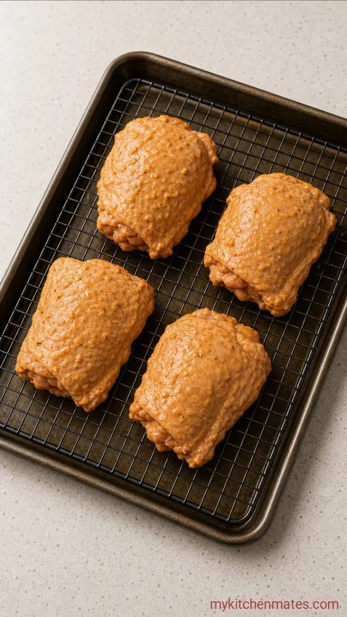 Juicy Oven-Grilled Chicken (No Grill Needed) Step 2: Arrange the Chicken on a Rack