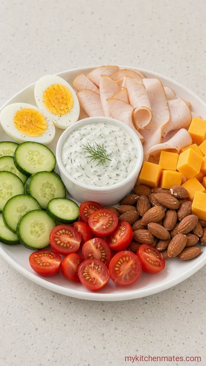 Quick High Protein Snack Plate (Ready in 10 Minutes) Step 2: Arrange the Plate