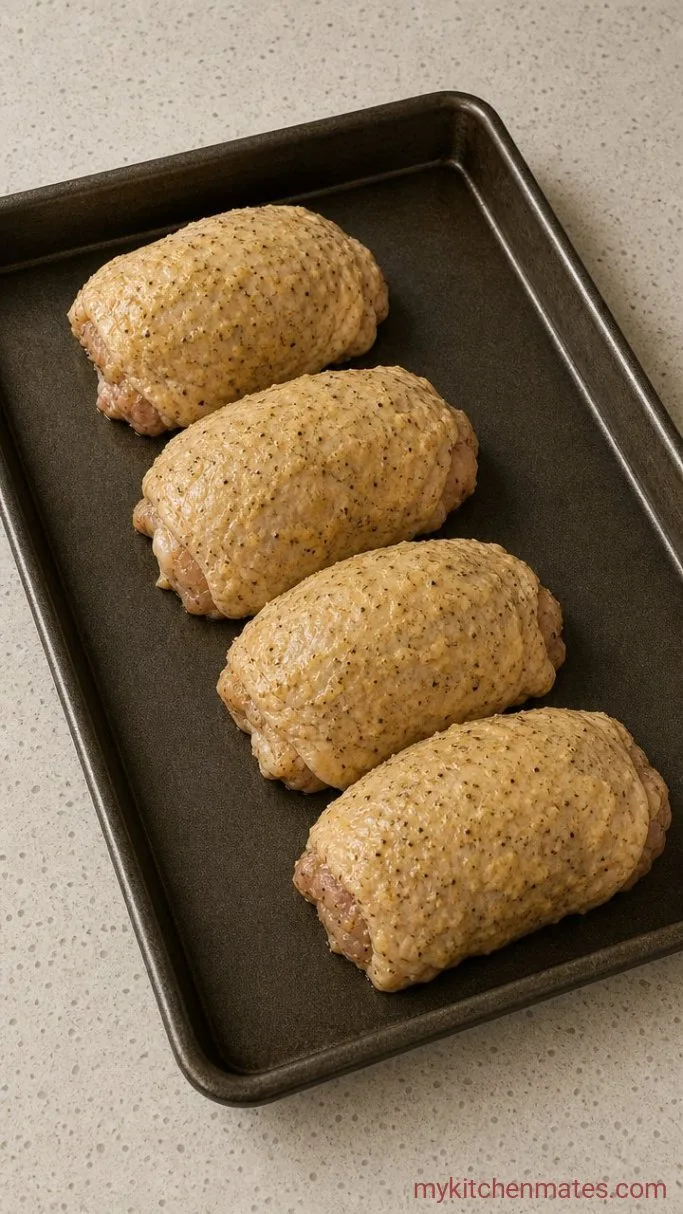 Baked Lemon Pepper Chicken Step 2: Arrange the Thighs in the Pan