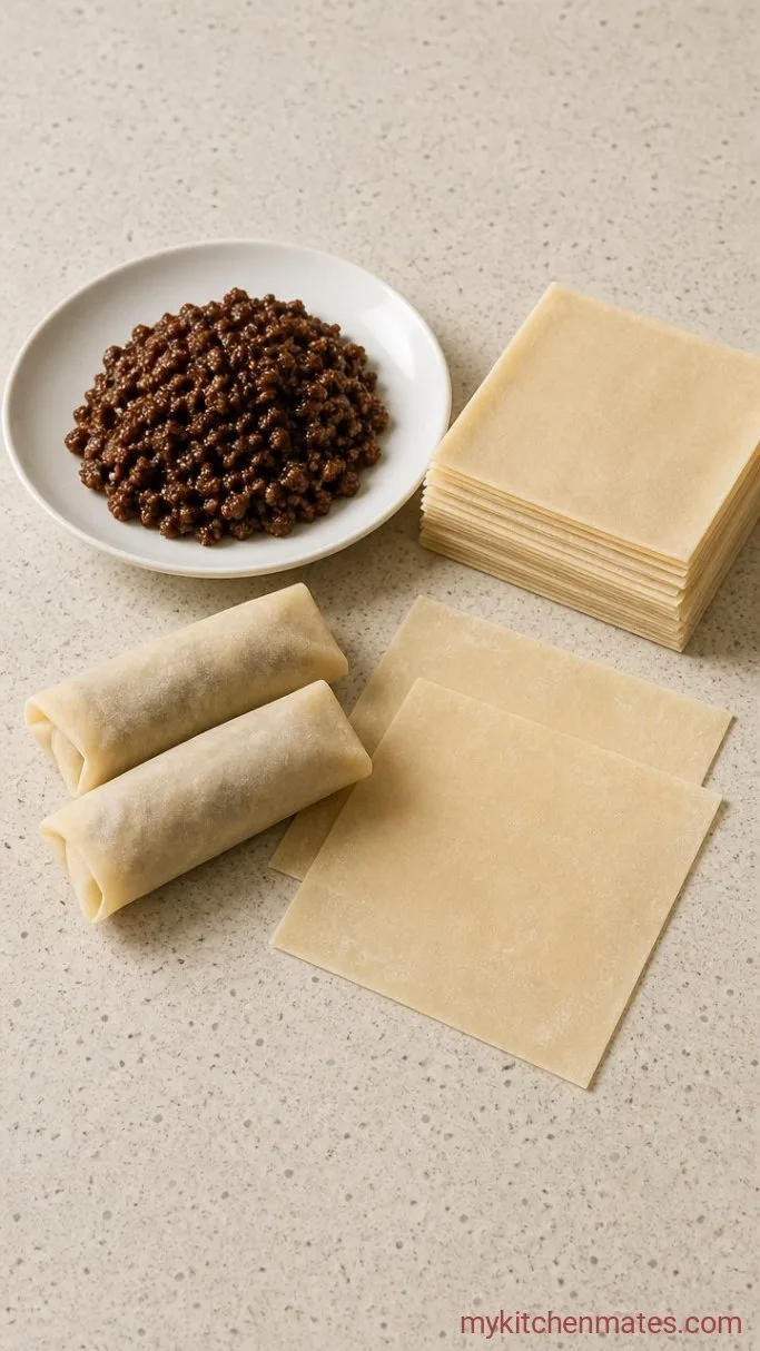 Step 2: Assemble Each Egg Roll