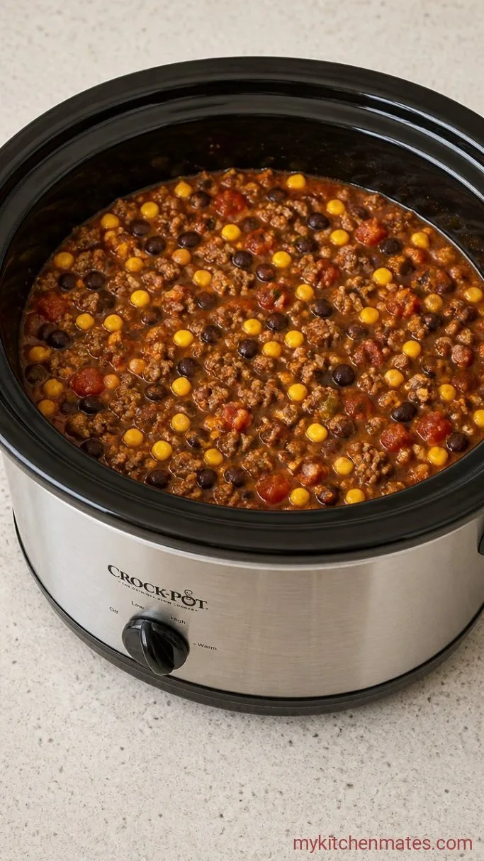 5-Ingredient Taco Chili (Crockpot) Step 2: Assemble the Chili