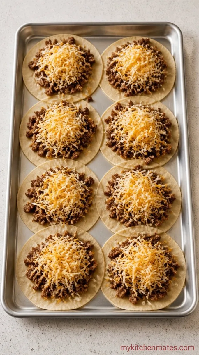 Step 2: Assemble the Tacos on the Sheet Pan