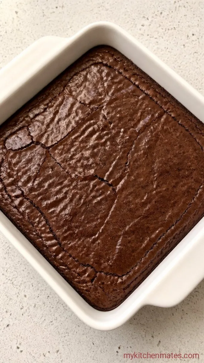 2-Ingredient Fudgy Brownies (Brownie Mix With Condensed Milk) Step 2: Bake the Brownies