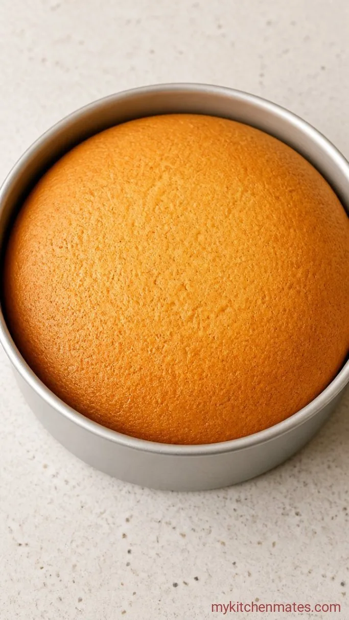 Light and Fluffy Korean Strawberry Cake Step 2: Bake the Cake