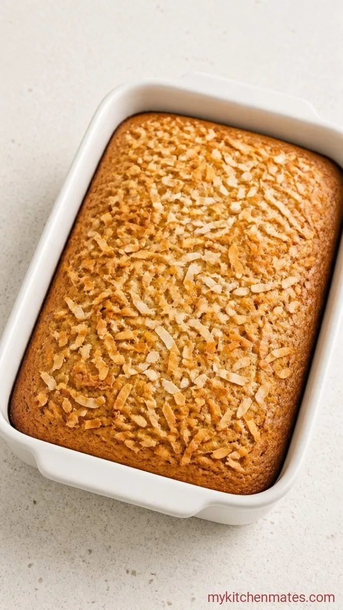 Pineapple Coconut God Bless America Cake Step 2: Bake the Cake