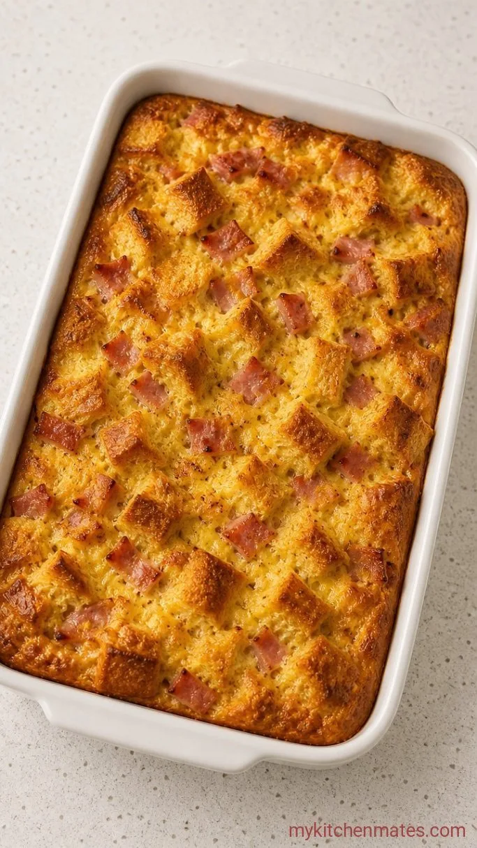Easy Overnight Eggs Benedict Casserole Step 2: Bake the Casserole