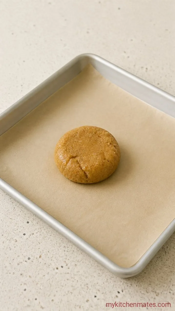 3-Ingredient Single Serve Peanut Butter Cookie Step 2: Bake the Cookie