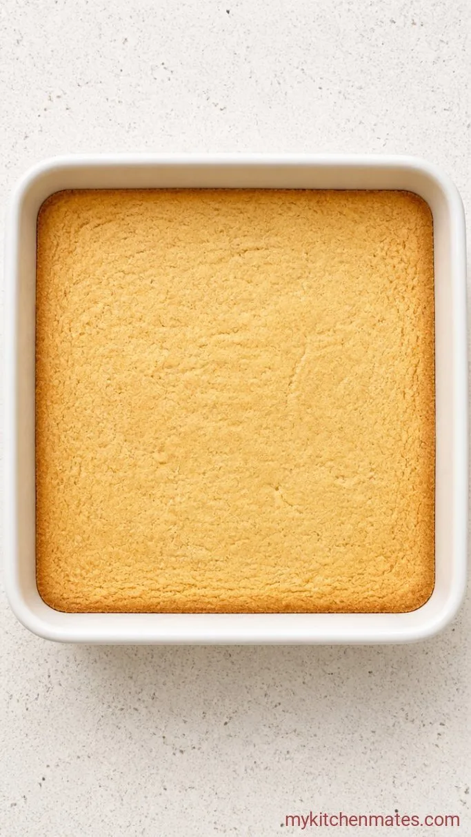 Creamy Vegan Lemon Bars Step 2: Bake the Crust