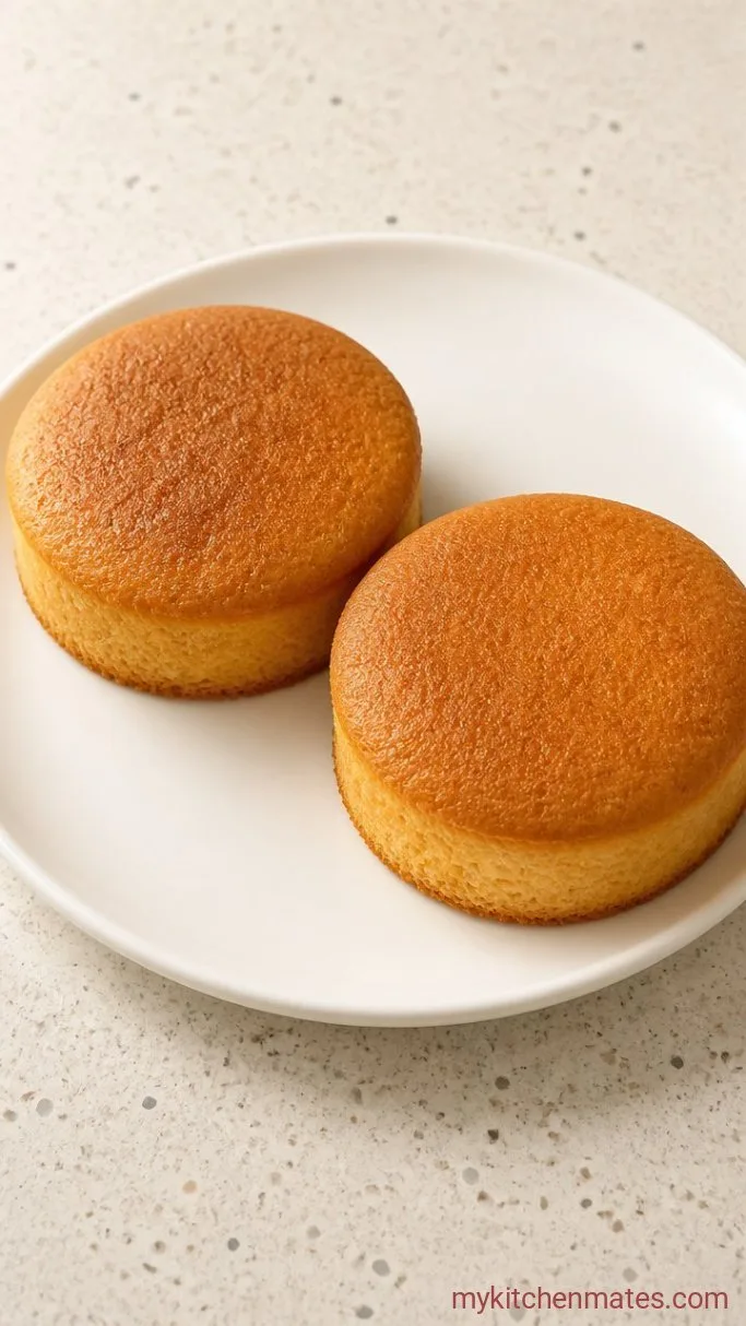 Easy Cat Bento Cake with Whipped Cream Frosting Step 2: Bake the Layers